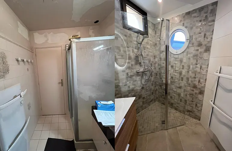 rénovation salle de douche