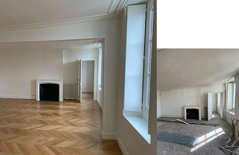 Rénovation d'un appartement ancien à Paris 7e. Après travaux