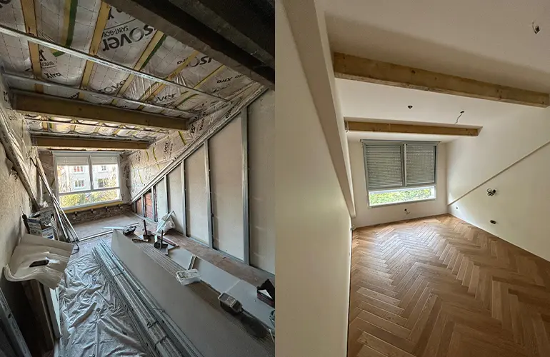 Rénovation complète de combles à Bourg-la-Reine (92) par Lisandre
