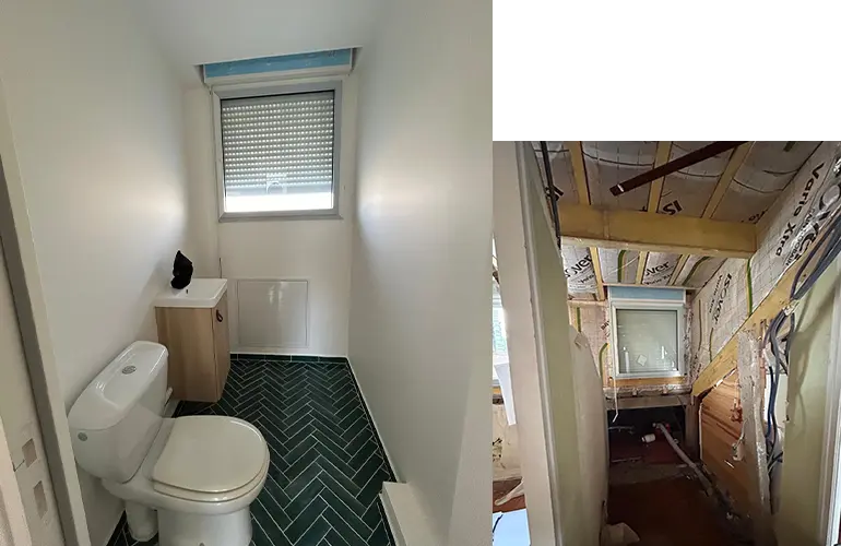 Rénovation complète de combles à Bourg-la-Reine (92) par Lisandre : WC