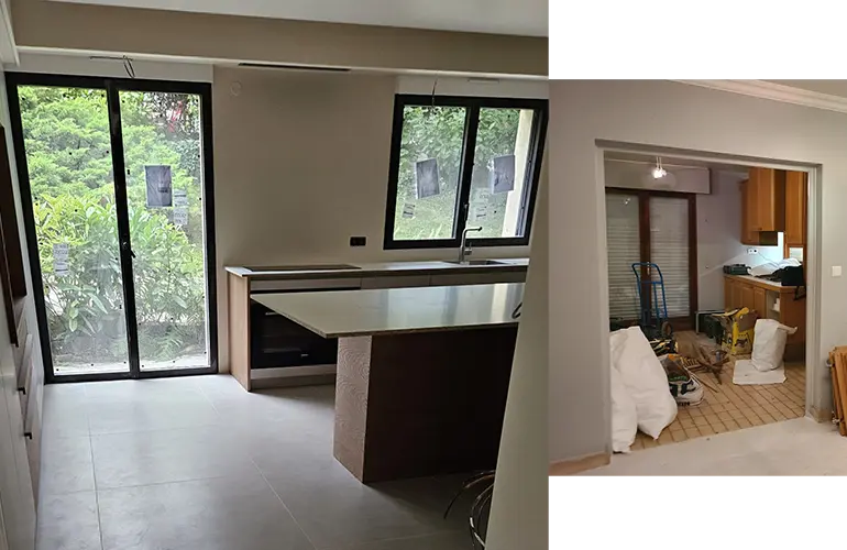 Transformation et rénovation cuisine maison Sèvres