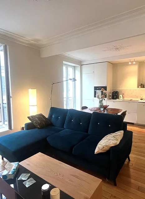 Lisandre, a métamorphosé un appartement des années 50 à Montrouge.