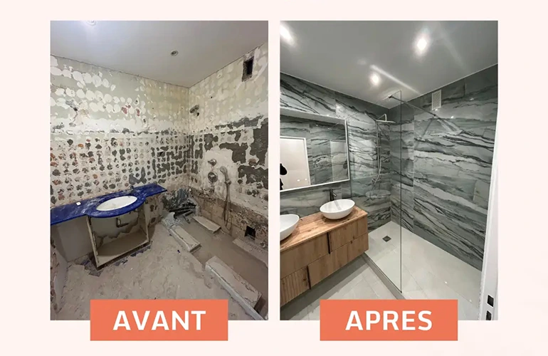 Lisandre, a rénové la seconde salle bain d'un appartement situé dans le 15e arrondissement de Paris