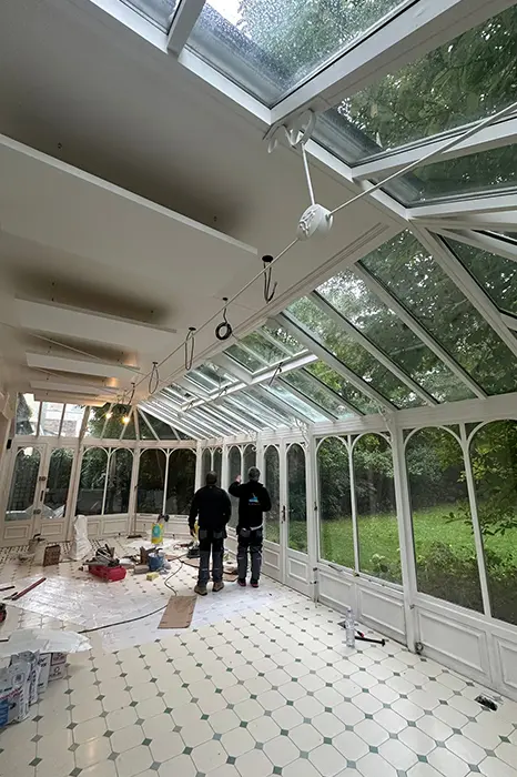 Rénovation véranda banlieue sud Paris isolation thermique.